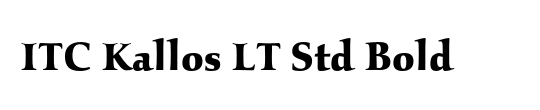 ITC Kallos LT Std