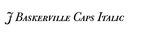 J Baskerville Caps