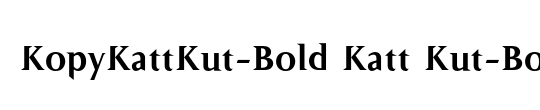 KopyKattKut-Bold