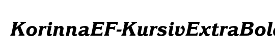 KorinnaEF-KursivExtraBold