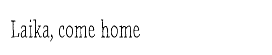 Laika, come home