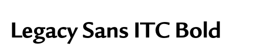 Legacy Sans ITC