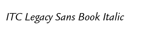 ITC Legacy Sans