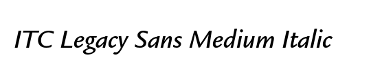 ITC Legacy Sans