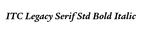ITC Legacy Serif Std