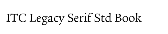 ITC Legacy Serif Std