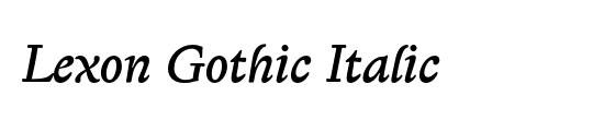 Lexon Gothic
