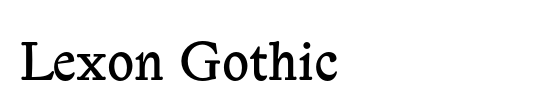 Lexon Gothic