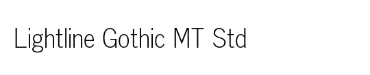 Lightline Gothic MT Std