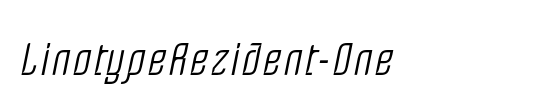 Linotype Rezident One
