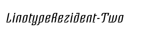 Linotype Rezident Two