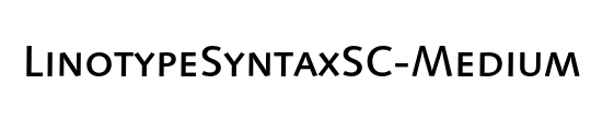 LinotypeSyntaxSC
