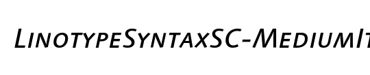 LinotypeSyntaxSC