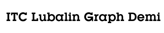 ITC Lubalin Graph