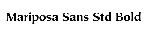 Mariposa Sans Std