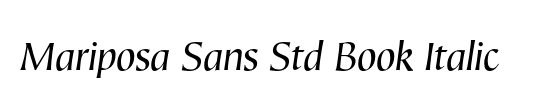 Mariposa Sans Std