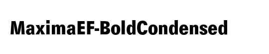 MaximaEF-BoldCondensed
