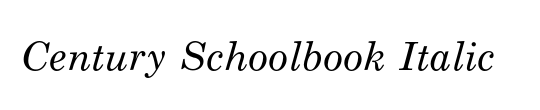 Century Schoolbook