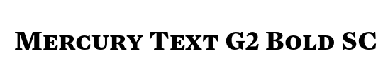 Mercury Text G2