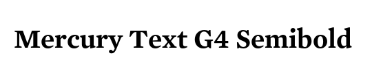 Mercury Text G4