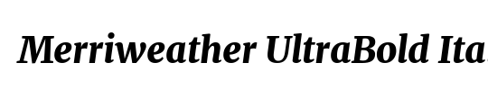 Merriweather UltraBold