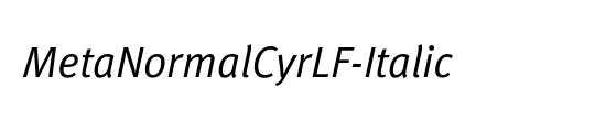 MetaNormalCyrLF-Italic
