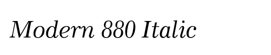 Modern 880