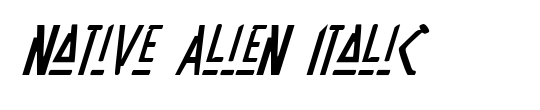 Native Alien Italic