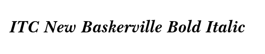 ITC New Baskerville