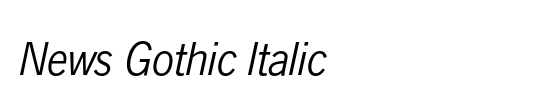News Gothic BQ