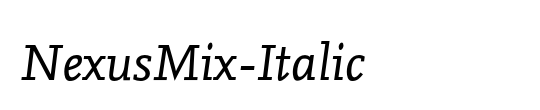 NexusMix-Italic