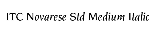 ITC Novarese Std