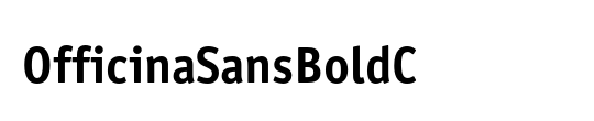 OfficinaSansBoldC