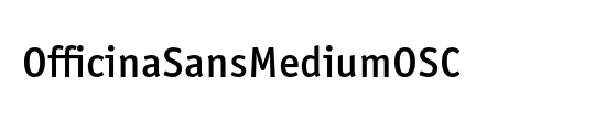 OfficinaSansMediumOSC