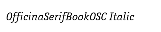 OfficinaSerifBookOSC