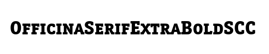 OfficinaSerifExtraBoldSCC
