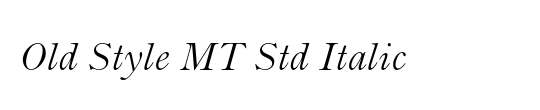 Old Style MT Std