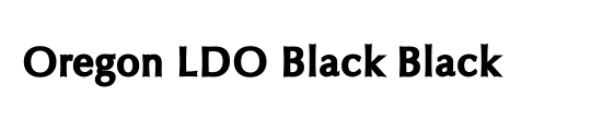 Oregon LDO Black