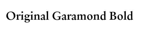 Original Garamond
