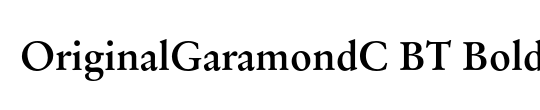 OriginalGaramondC BT