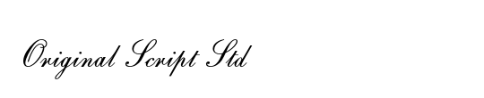 Original Script Std