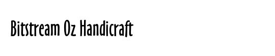 Bitstream Oz Handicraft