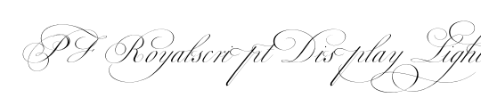 PF Royalscript Display Light