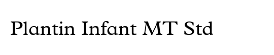 Plantin Infant MT Std