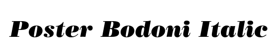 Poster Bodoni