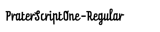 PraterScriptOne-Regular
