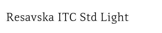 Resavska ITC Std