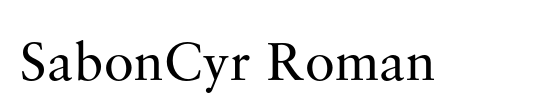 SabonCyr Roman