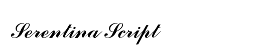 Serentina Script