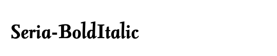 Seria-BoldItalic